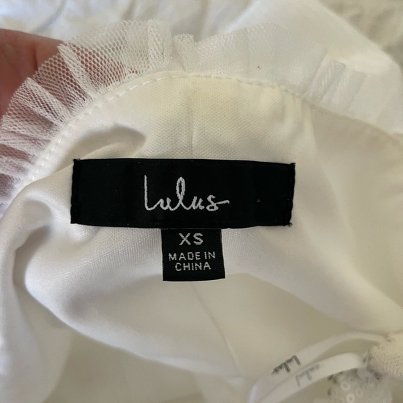 Lulus glowing white sequin bustier tie strap mini dress - Picture 12 of 13